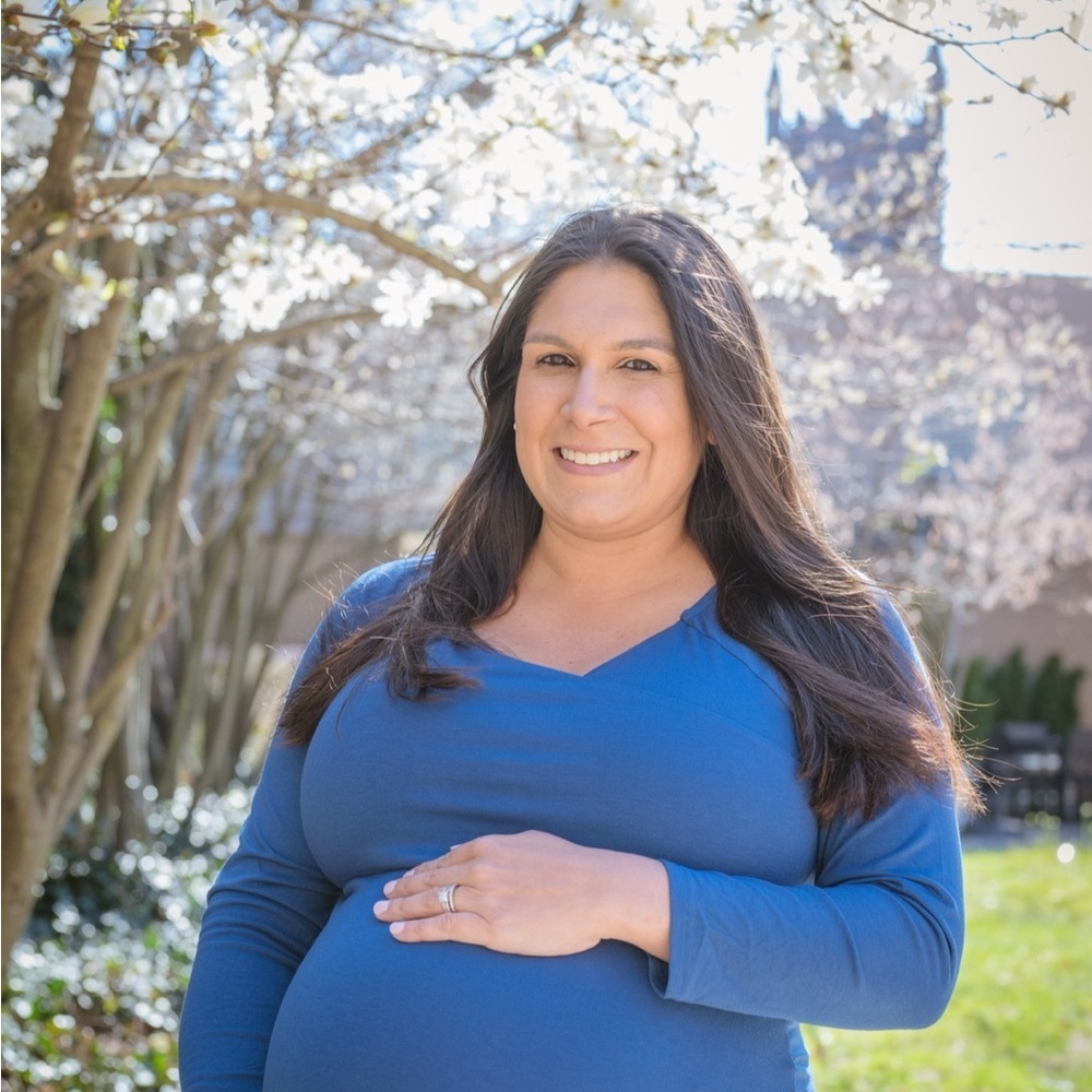 Maternity Royal Blue Long Sleeve Maxi Dress - Picture 2 of 3